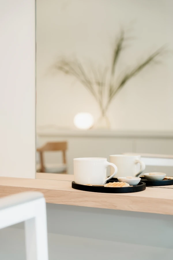 Twee koppen koffie.