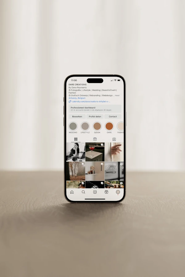 Mobile weergave van content gemaakt door Dare Creations